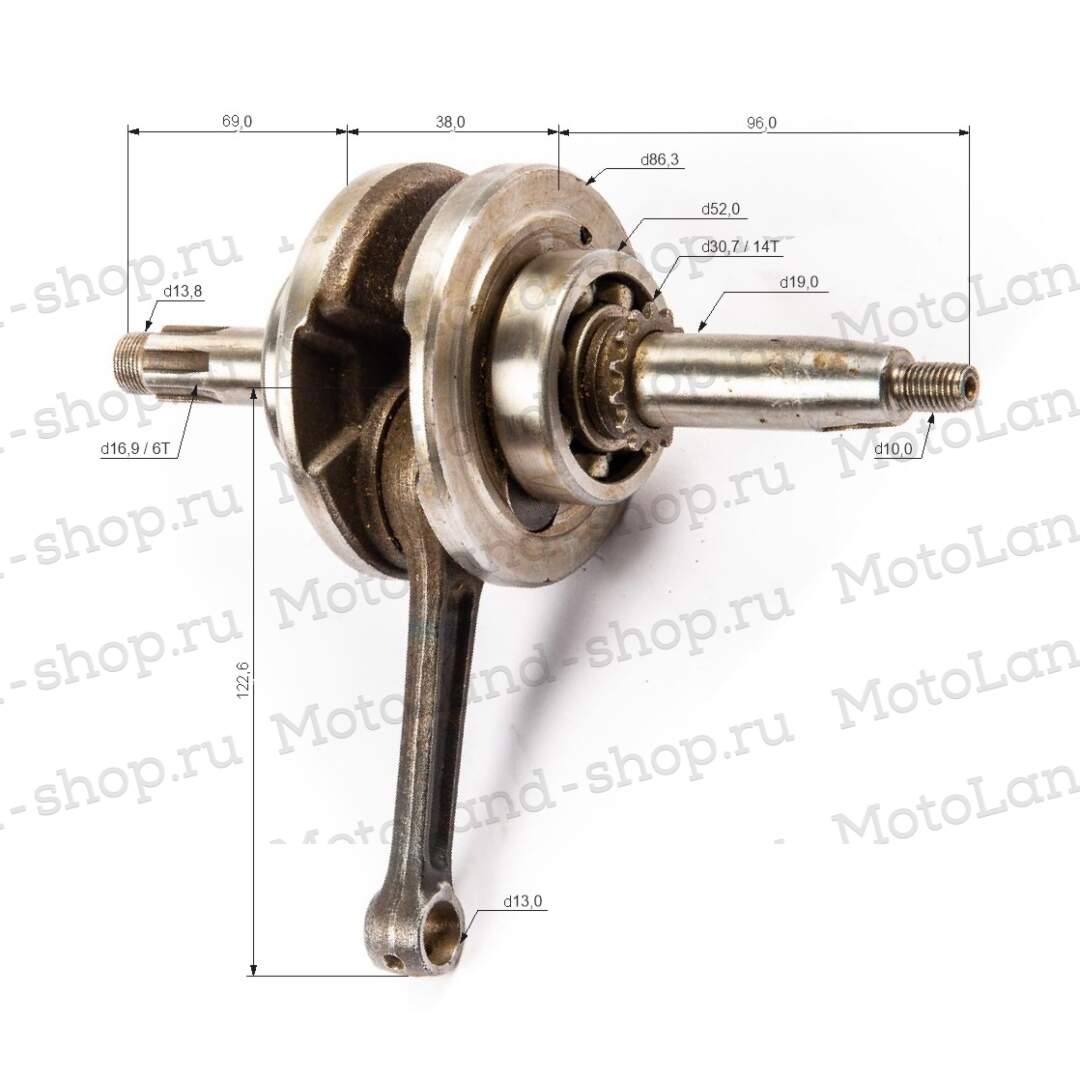 Коленвал 147FMH 50-70см3  (47*41,5)