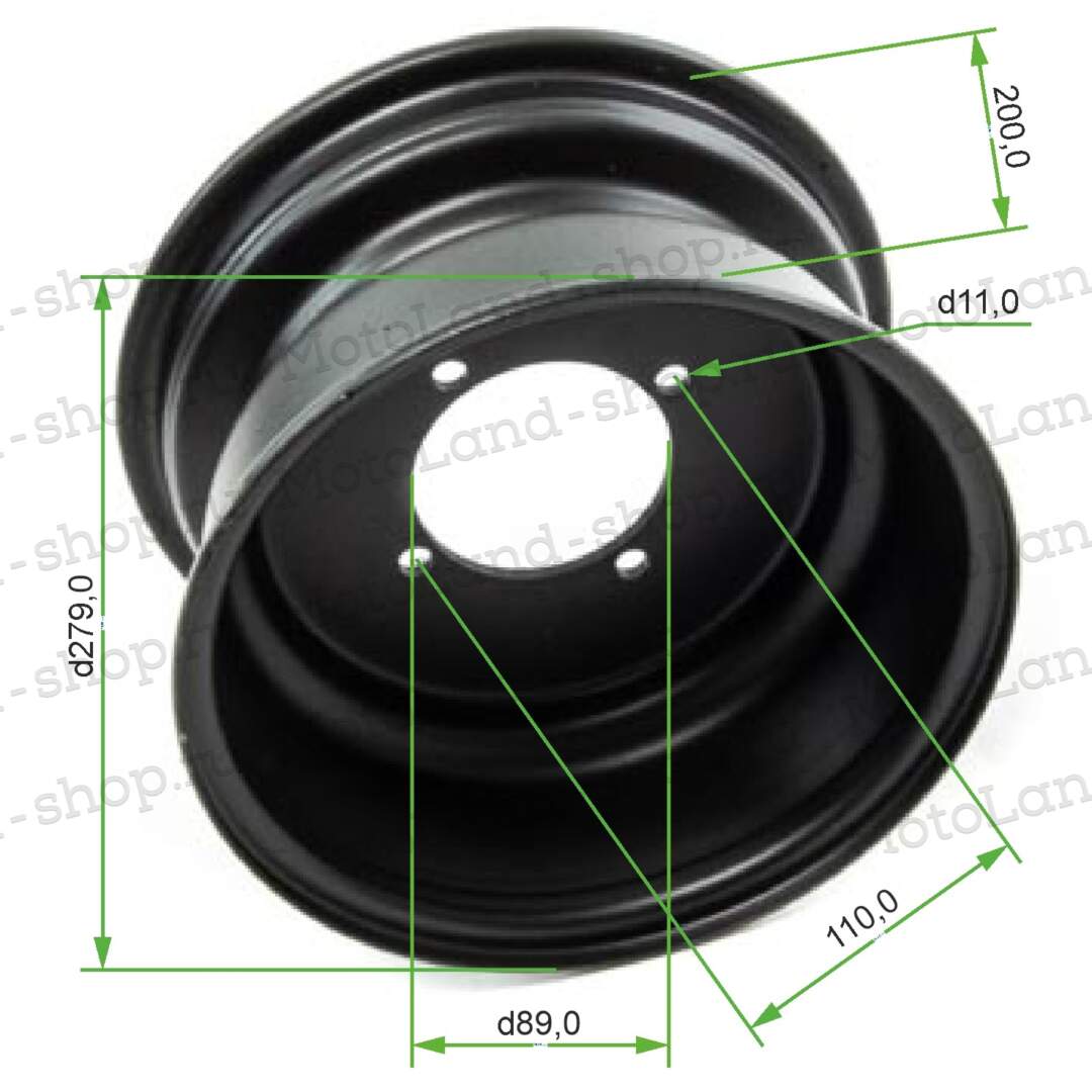 Обод задний 10" ATV SHARK 200