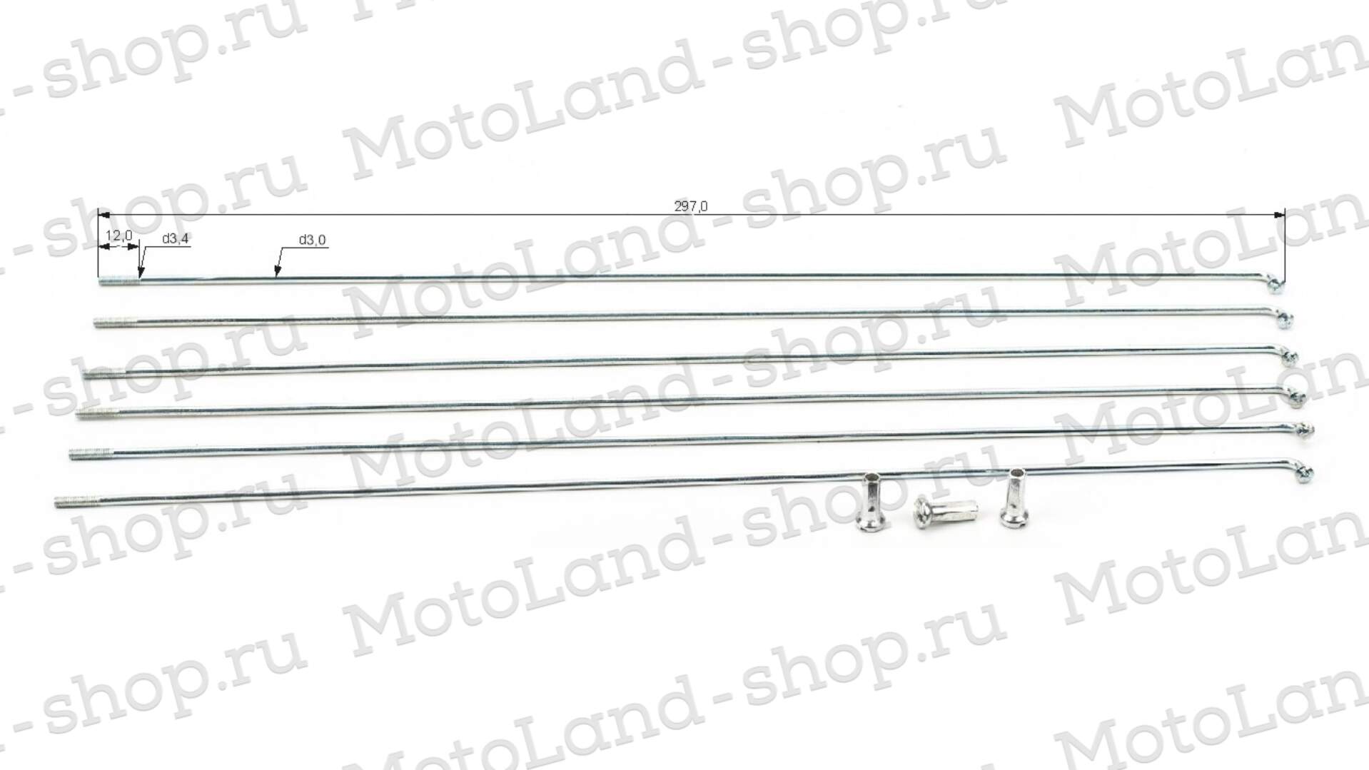 Спица 10G*292 mm усиленная (уп. 144шт/1440шт)