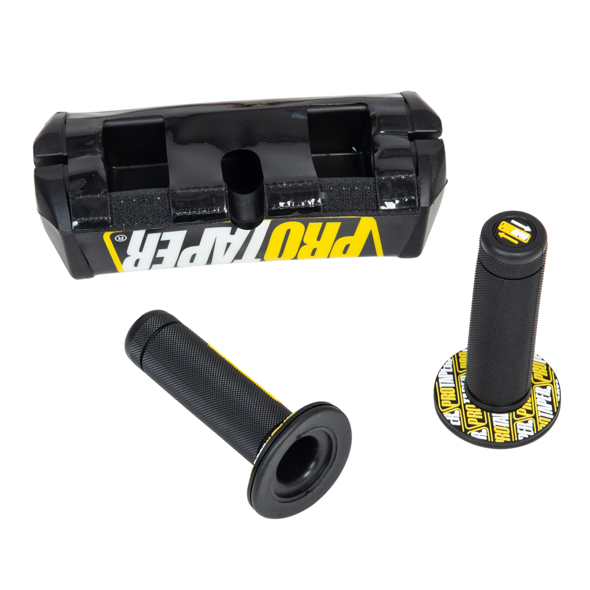 Руль 28мм c защитой + грипсы + крепление черный