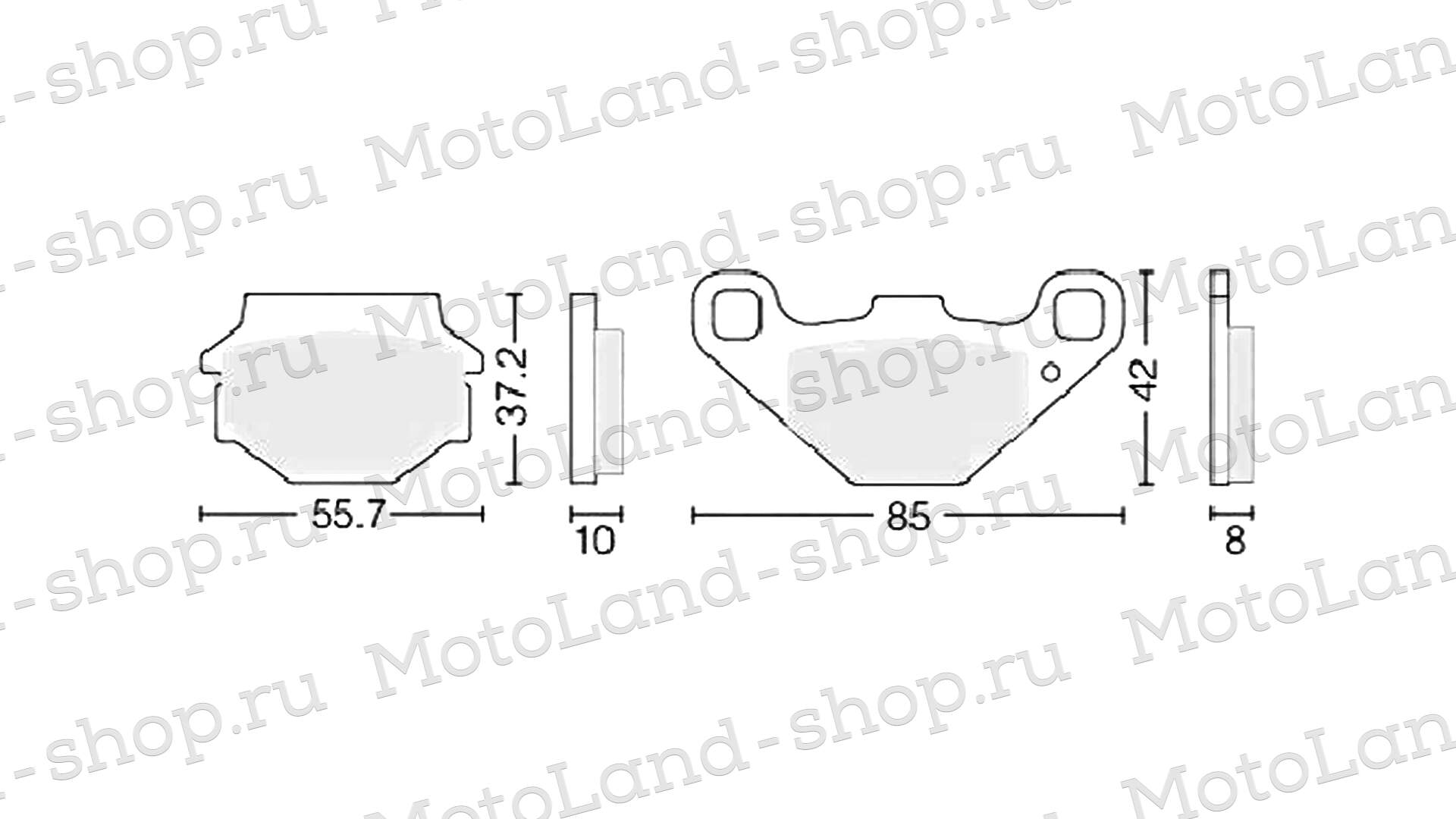 Колодки тормозные дисковые №10