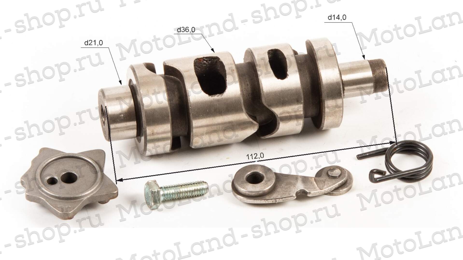 Копирный вал CB250 в сборе