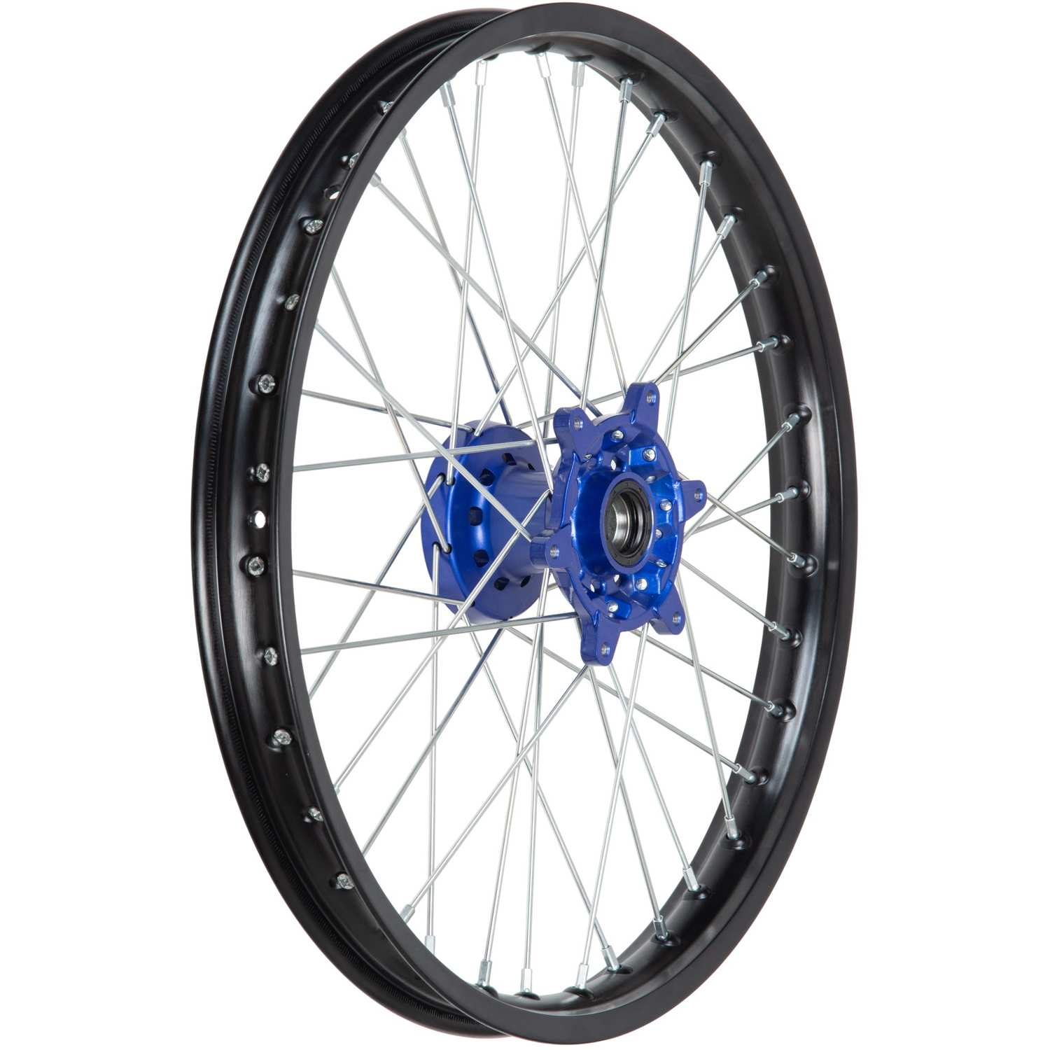 Обод передний 21" FX 250/300/450 алюминий/черный/ступица синяя