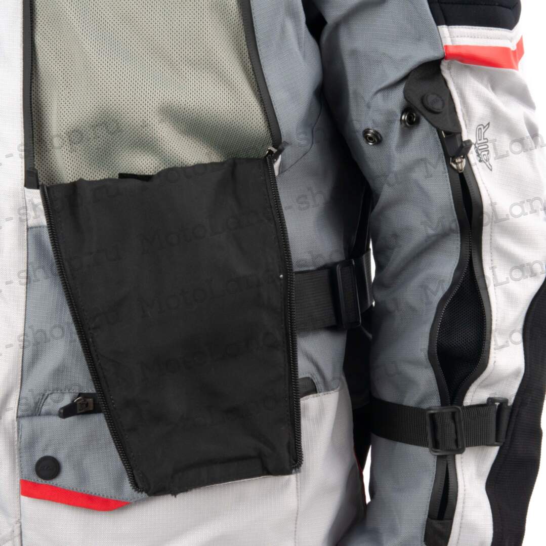 Куртка мотоциклетная (текстиль) GTX EJ-2405 LIGHT GREY (XXL)