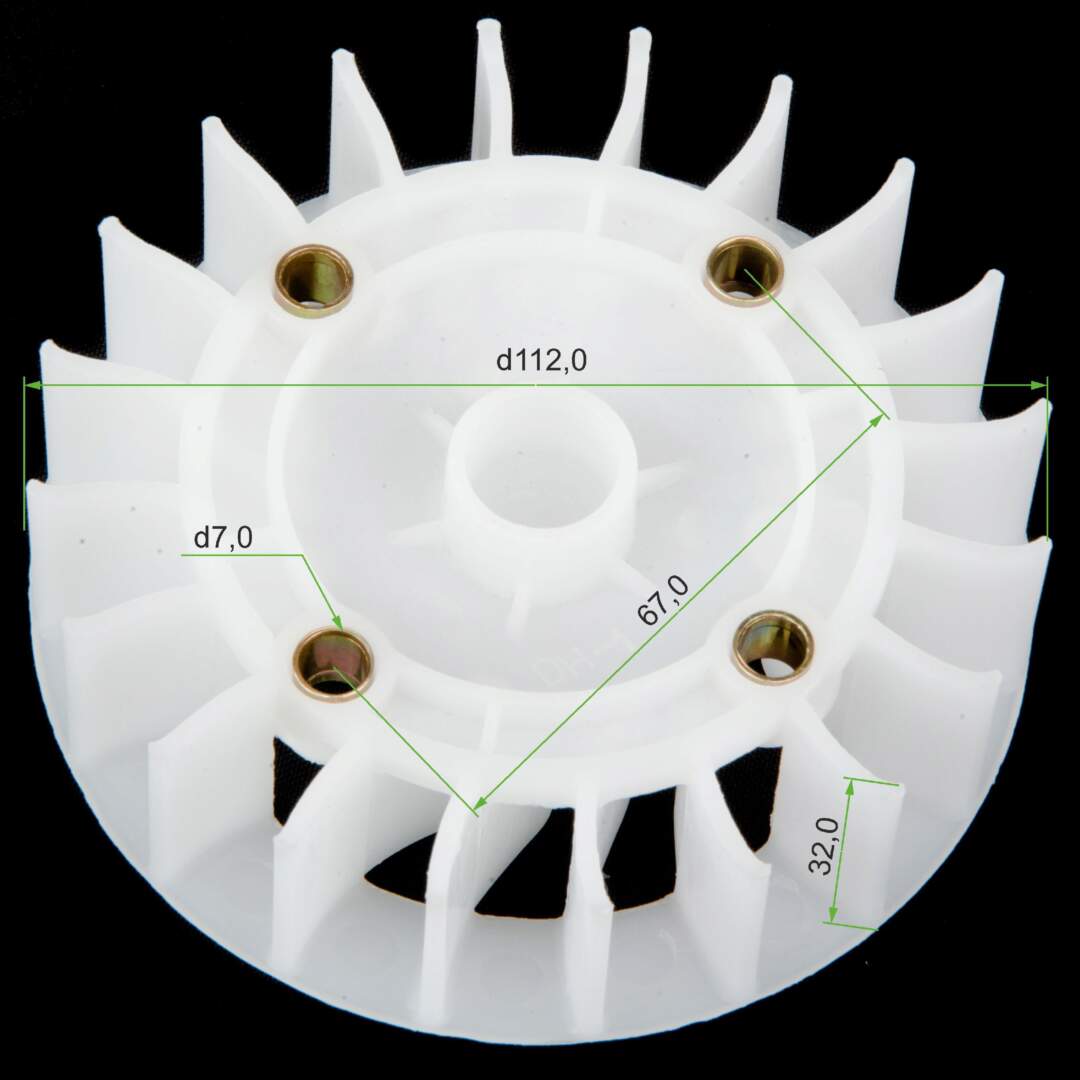 Крыльчатка генератора 139QMB 50/80см3