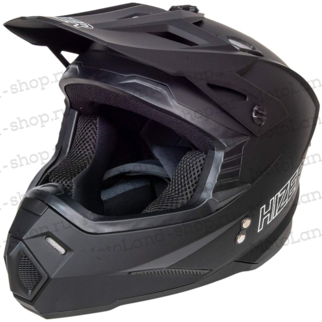 Шлем мото кроссовый HIZER J6801 №3 (L) matt black