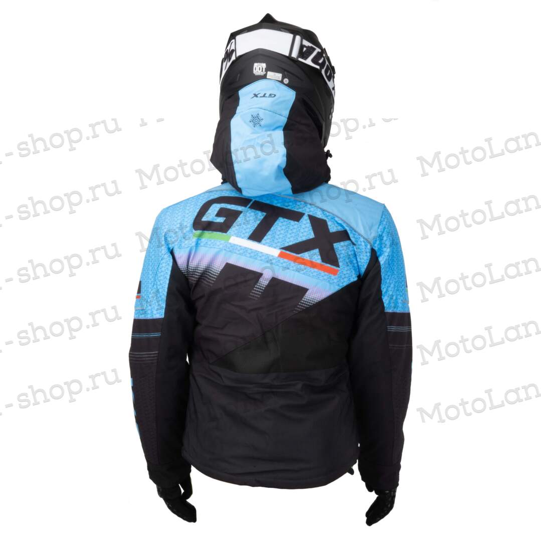 Куртка для снегохода (женская) GTX №3 black-blue (текстиль) (XL)