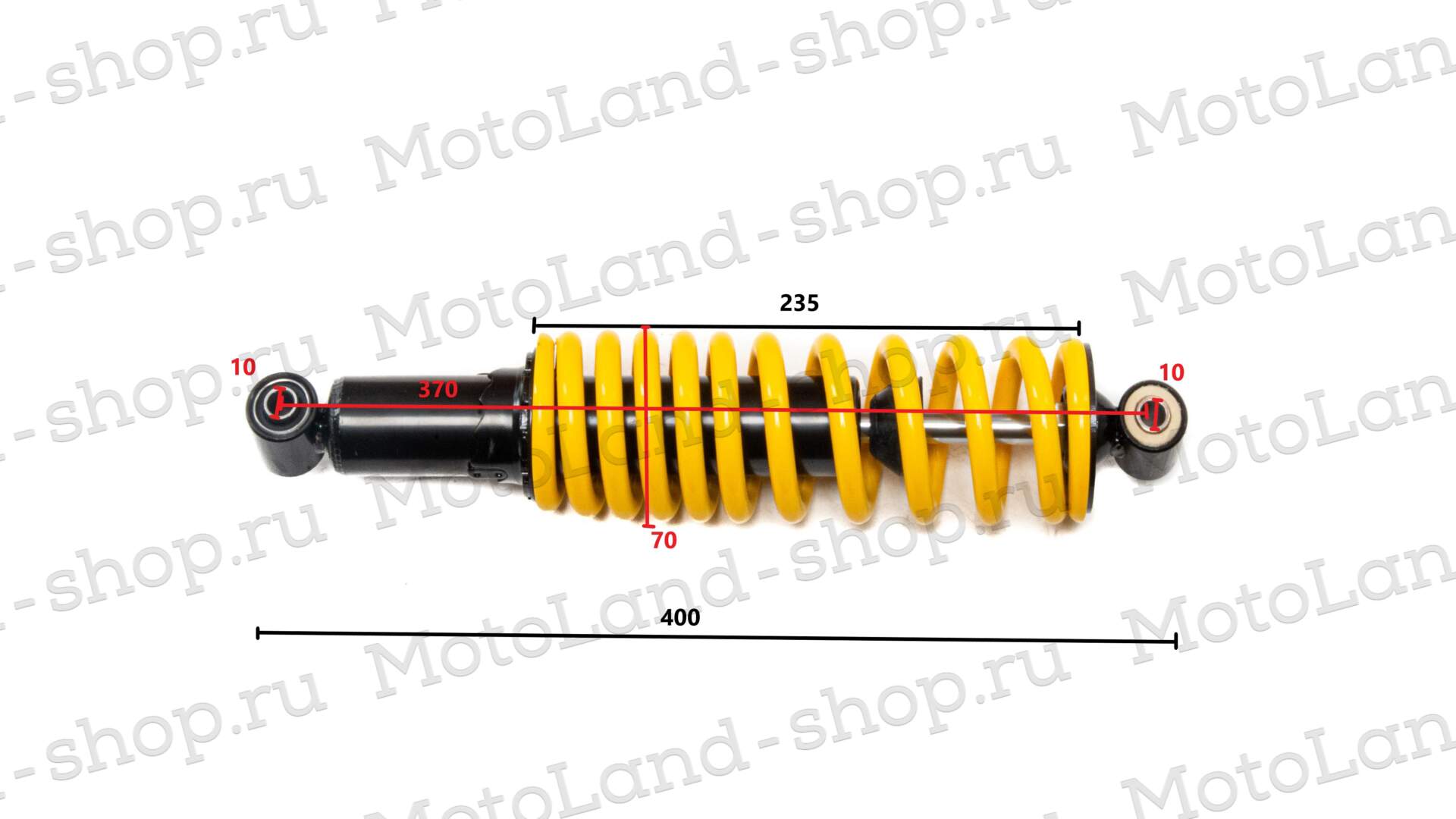 Амортизатор задний 370мм ATV WILD TRACK
