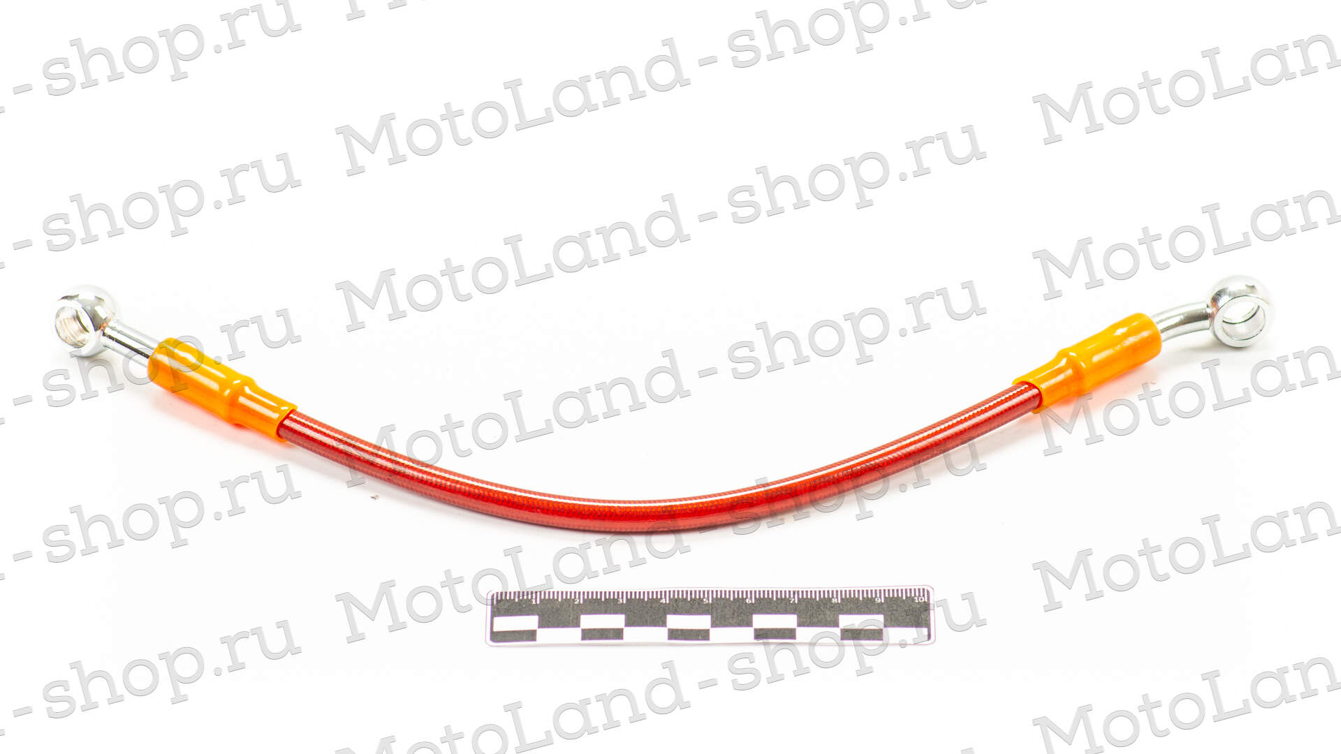 Шланг гидравлический тормозной (армированный) L= 300 d=10мм красный