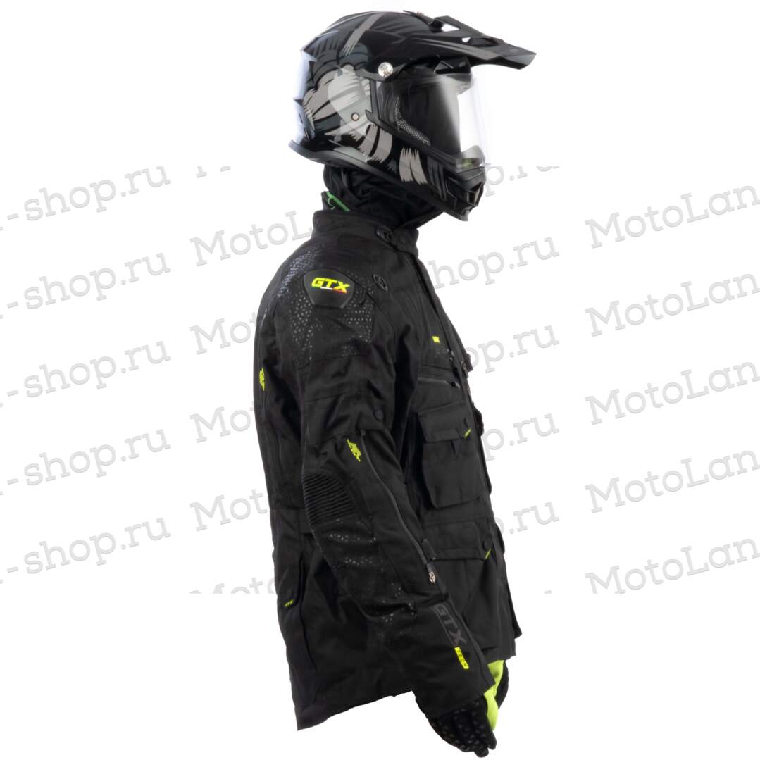 Куртка мотоциклетная (текстиль) GTX EJ-2402 BLACK (XL)