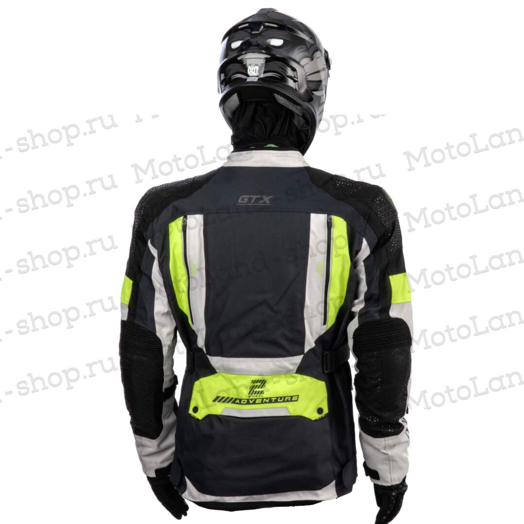 Куртка мотоциклетная (текстиль) GTX EJ-2402 BLACK/LIGHT GREY/NAVY (M)