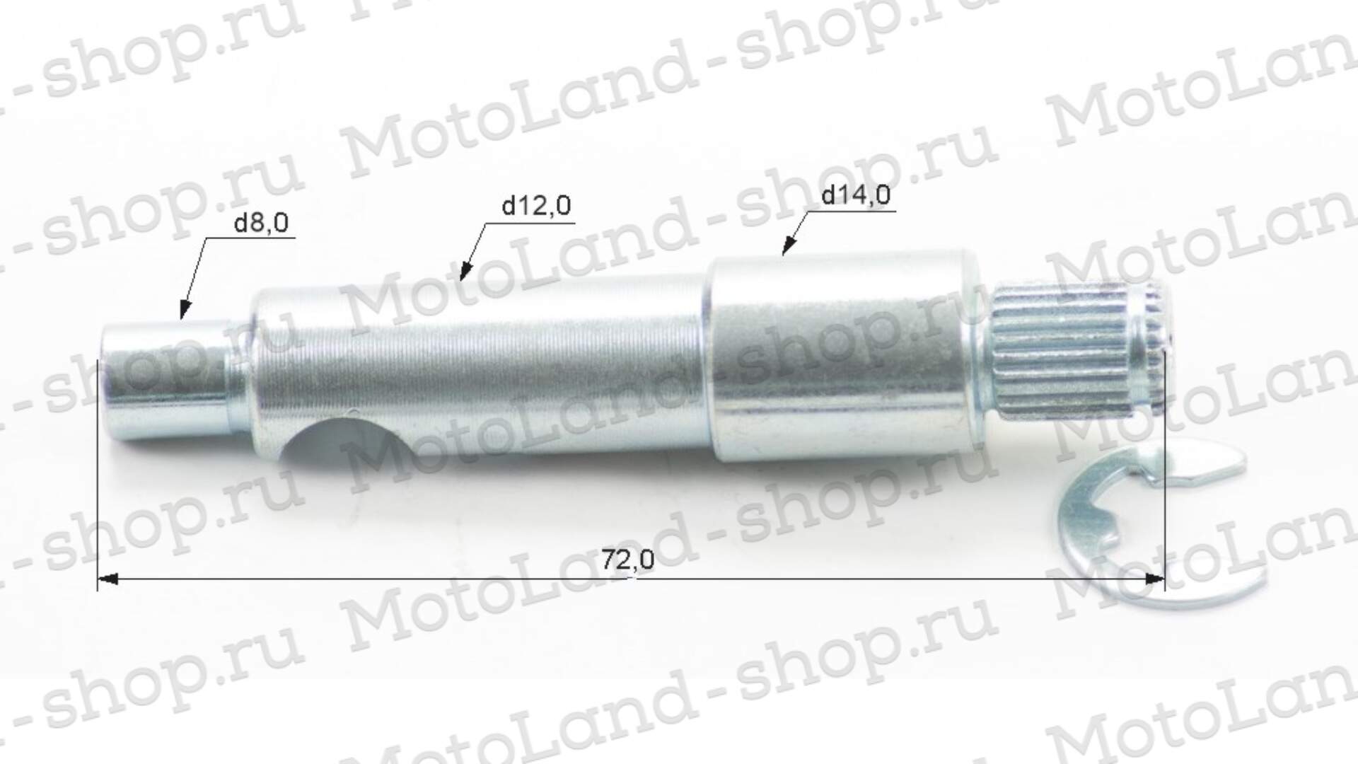 Вал сцепления 194MQ (NC450) ZS