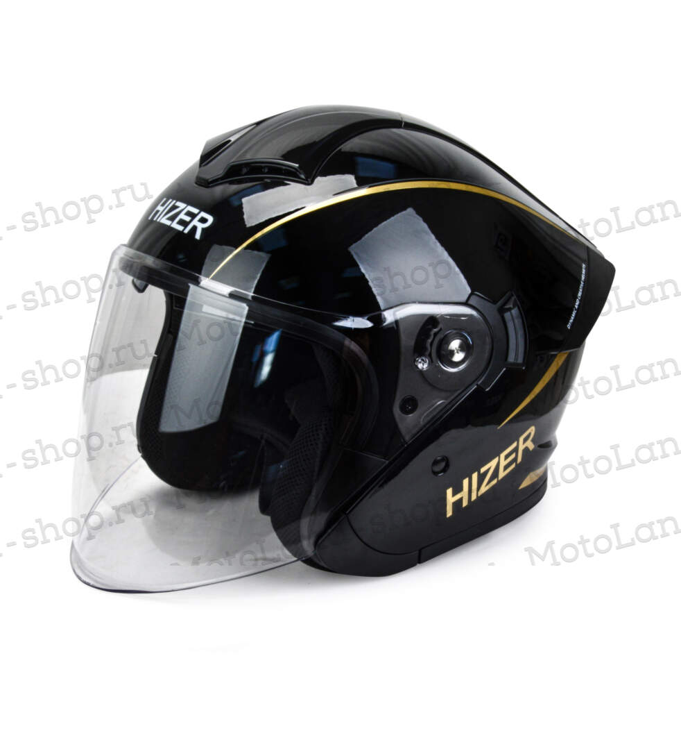 Шлем мото открытый HIZER 250 №1 (XL) black