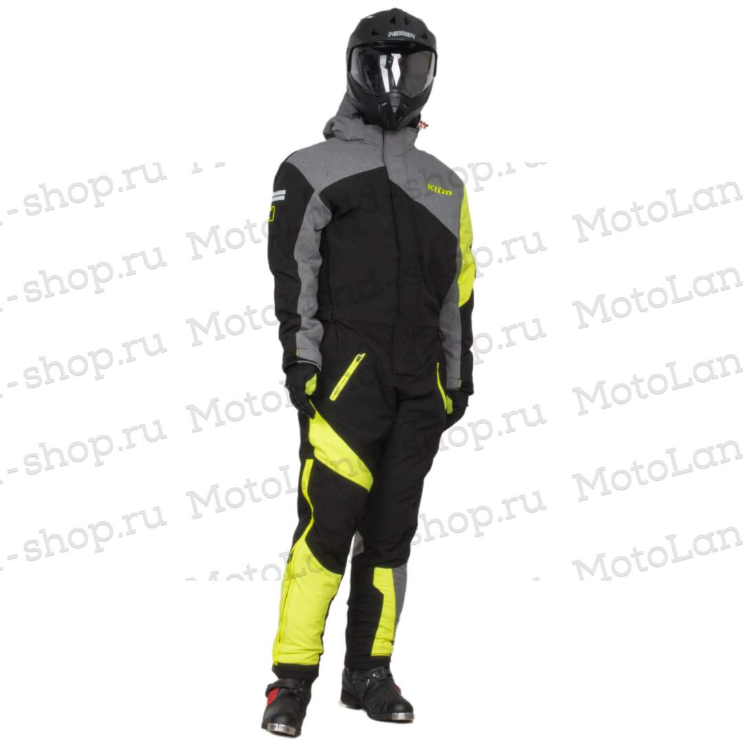 Комбинезон для снегохода KLIM RAILSLIDE (-5 С) №9 black-yellow (текстиль) (XXL)