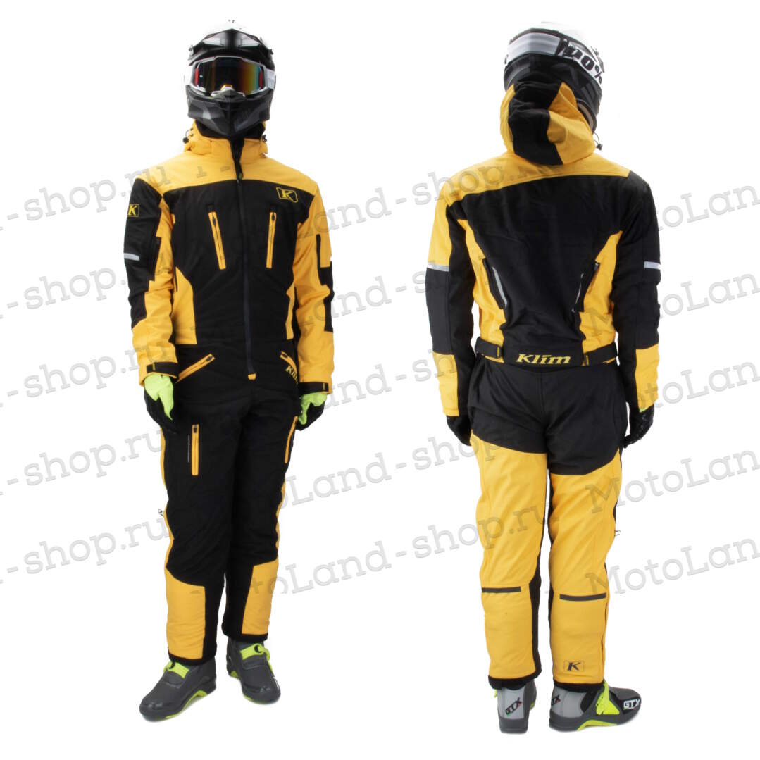 Комбинезон для снегохода KLIM №3 yellow (текстиль) (S)