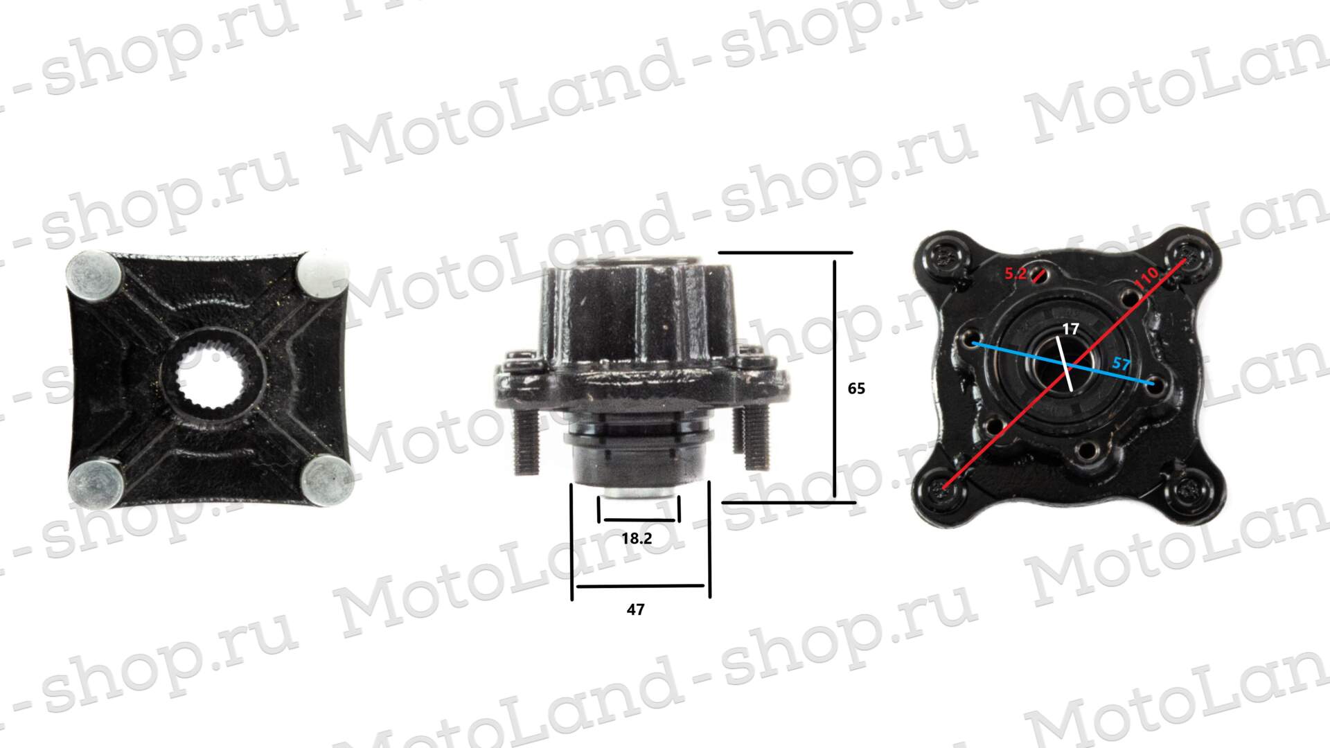 Ступица передняя  ATV SHARK 200