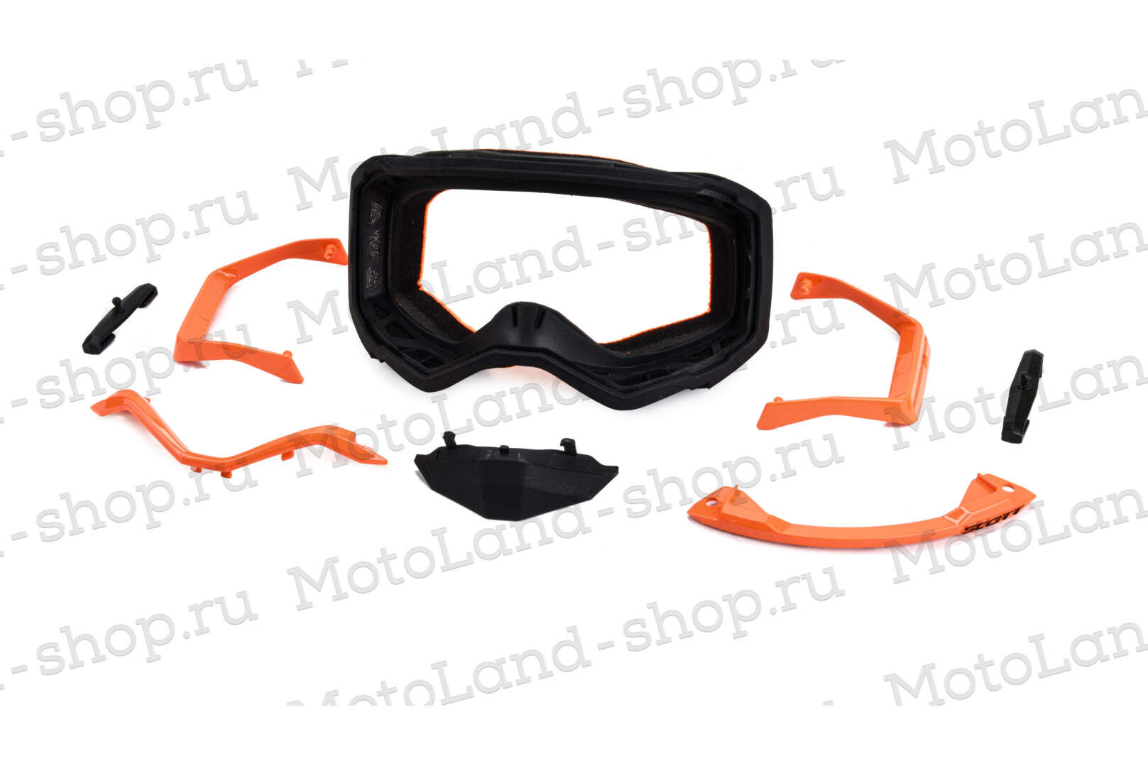 Очки мотокросс SCOTT №4 black/orange