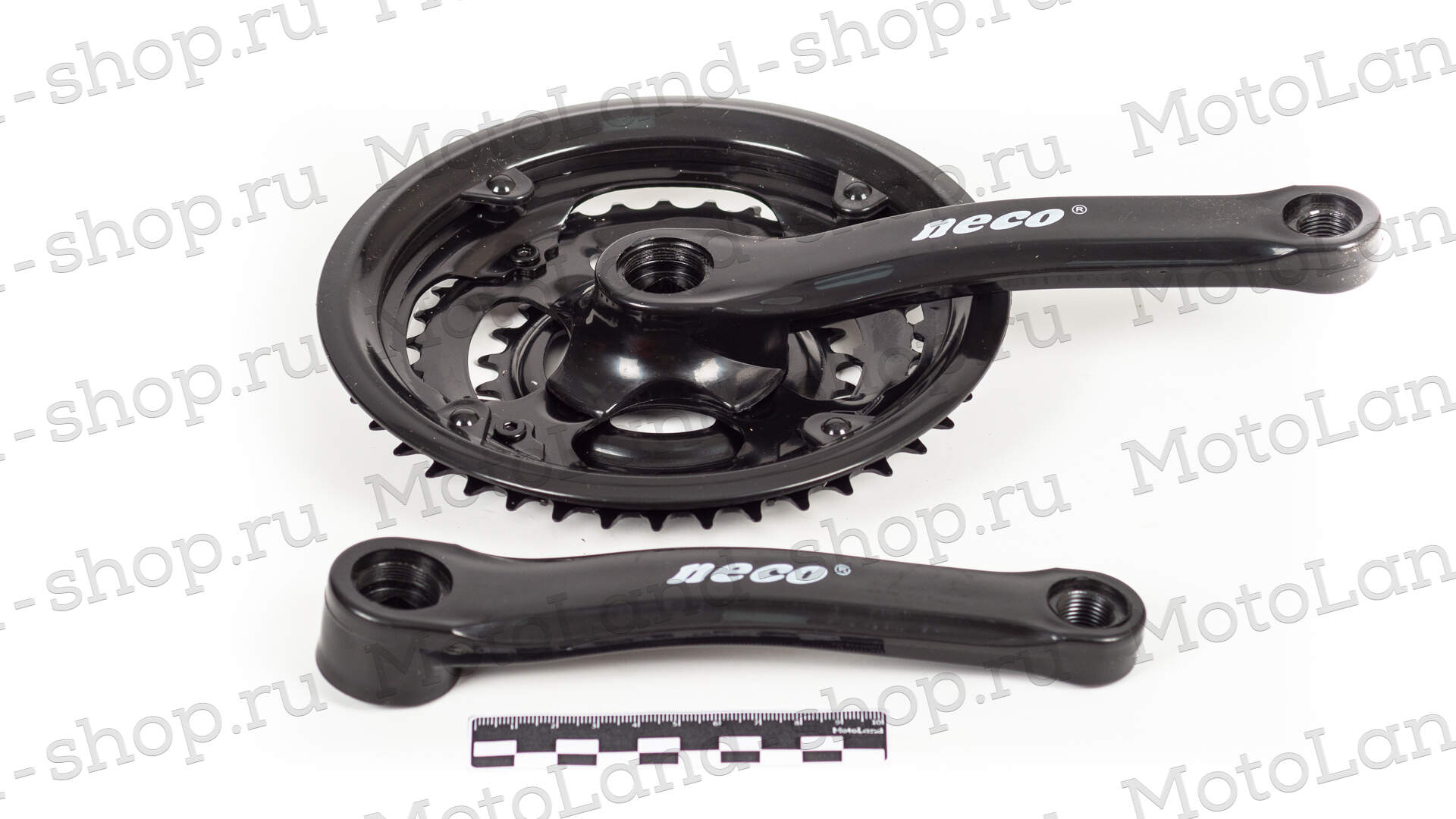 Шатун NECO NSP-3002  звёзды 24/34/42T сталь,170мм