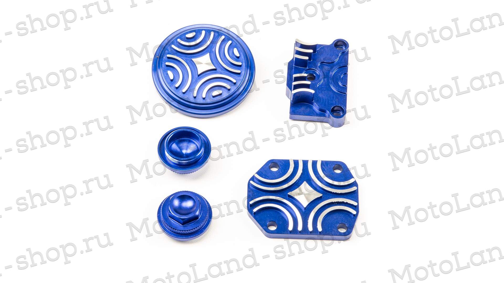 Крышки головки YX125см3 (компл.) CNC синие