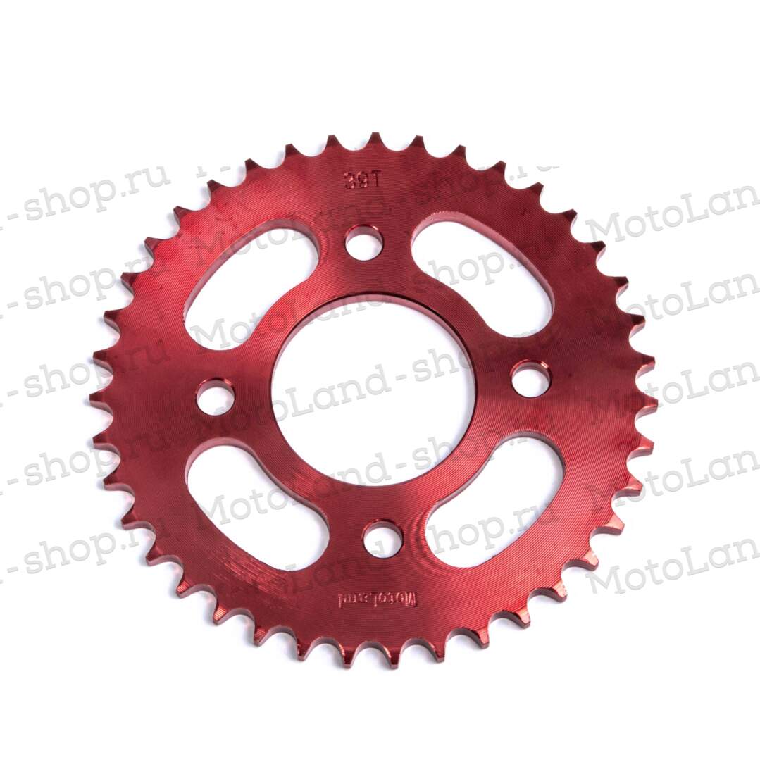 Венец, звезда ведомая (428-39) CG/CB 4х90х58 красная