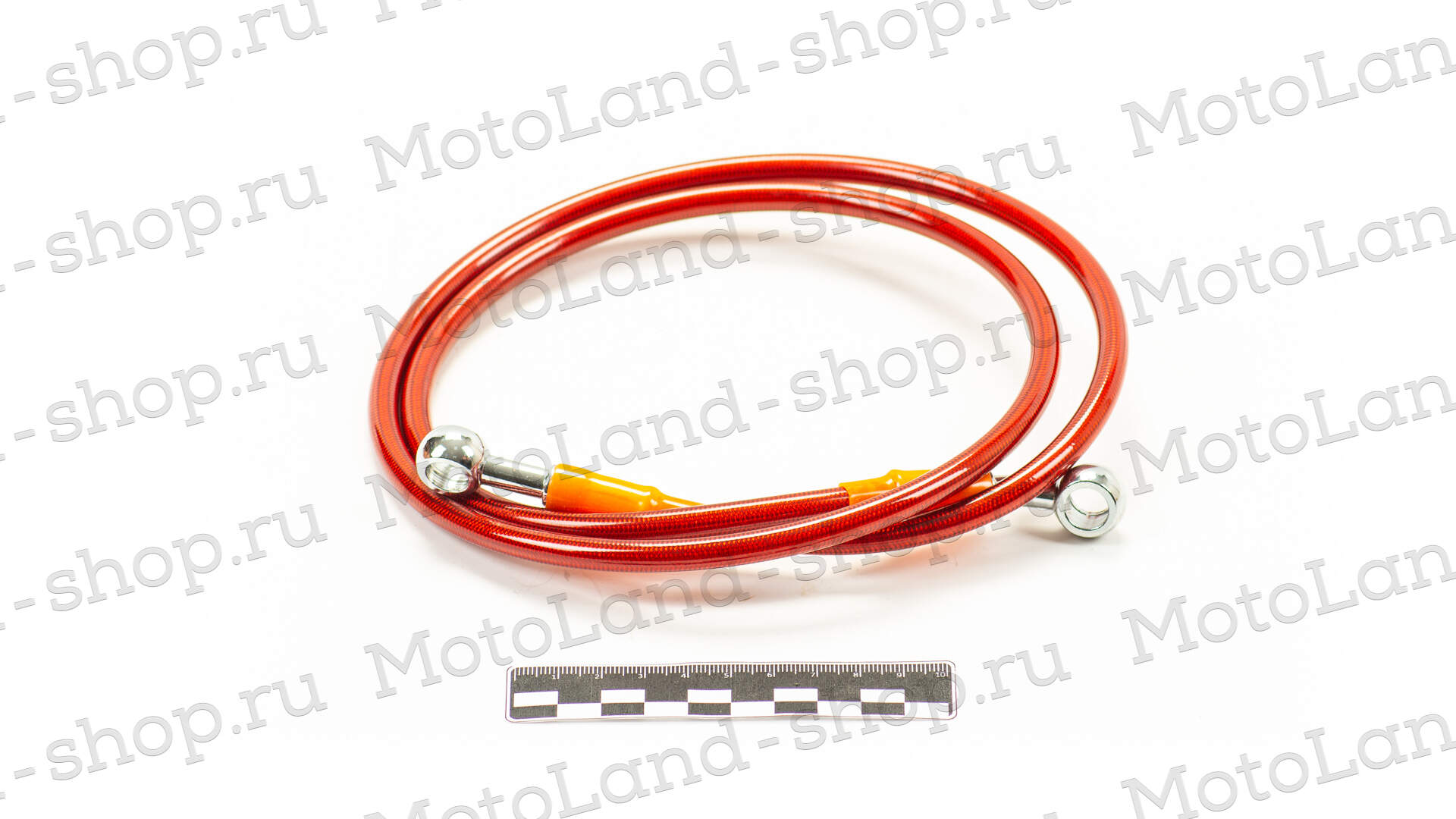 Шланг гидравлический тормозной (армированный) L=1100 d=10мм красный