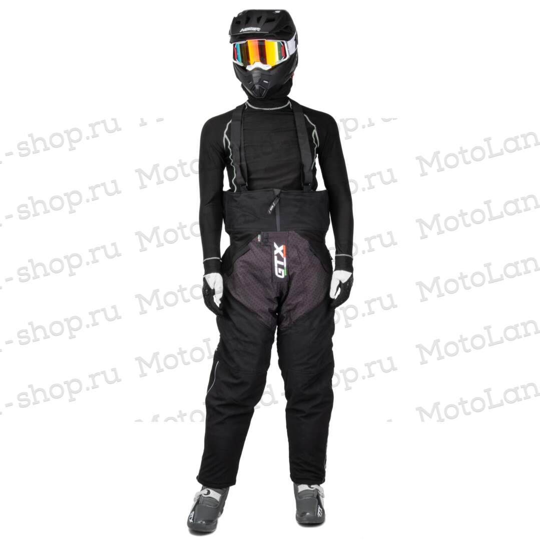 Штаны для снегохода GTX №1 black (текстиль) (XXXL)