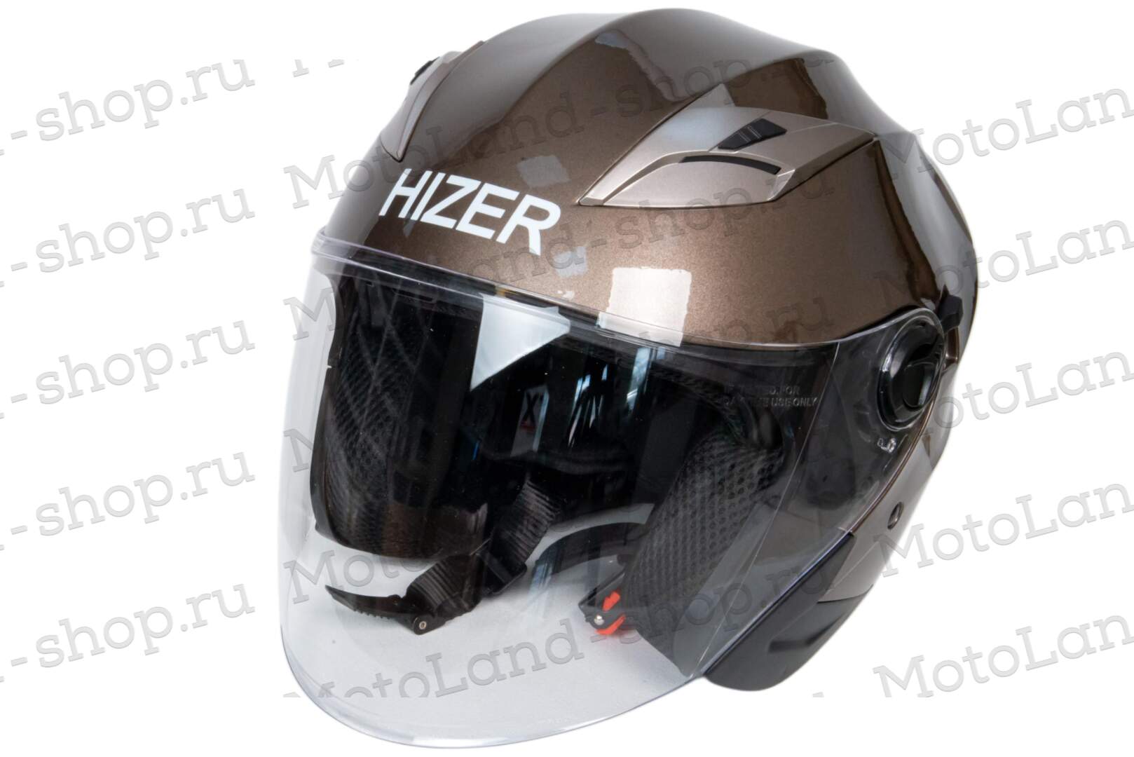 Шлем мото открытый HIZER B208 №1 (M) gray (2 визора)