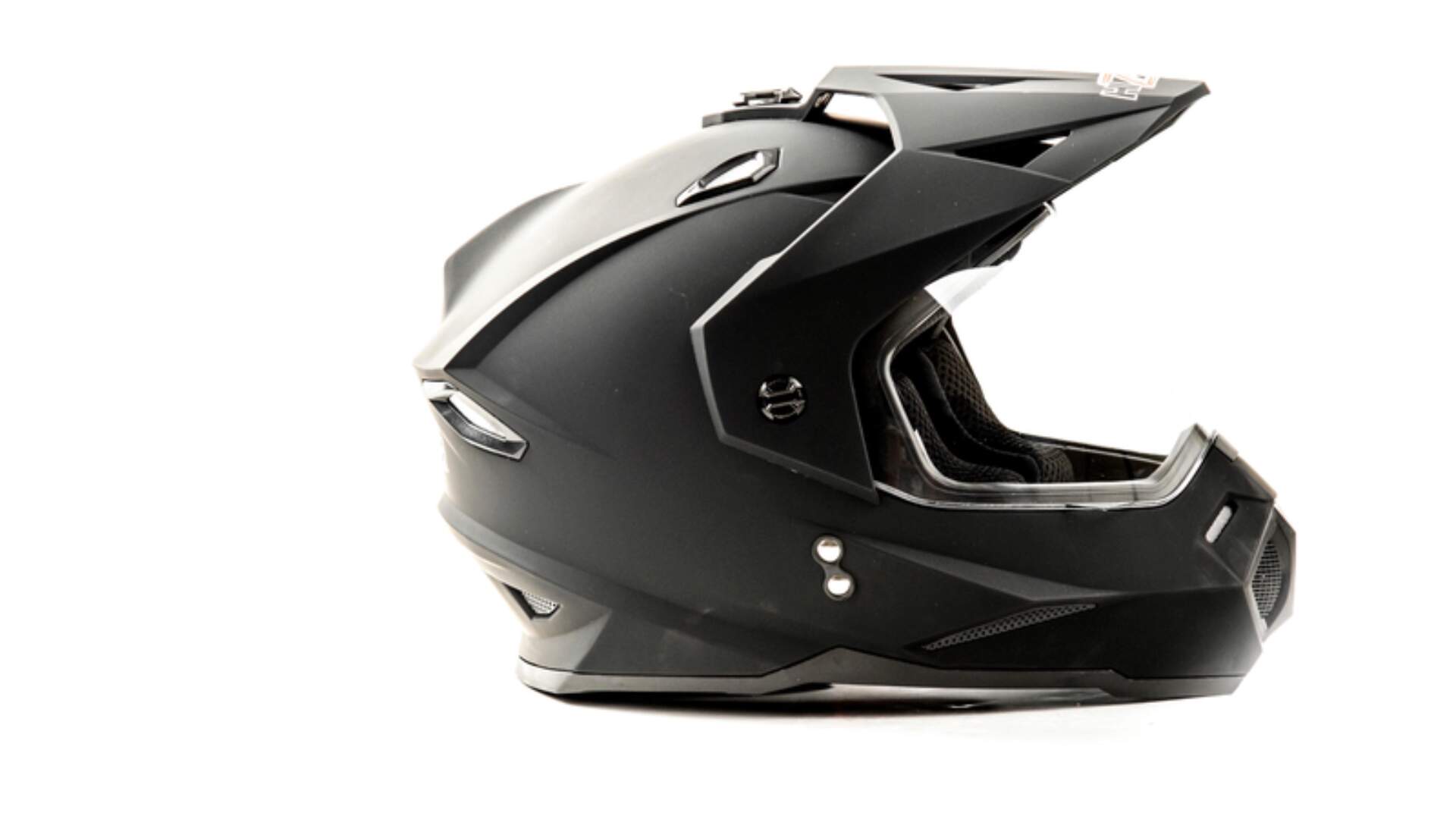 Шлем мото мотард HIZER J6802 №3 (XL) matt black (2 визора)