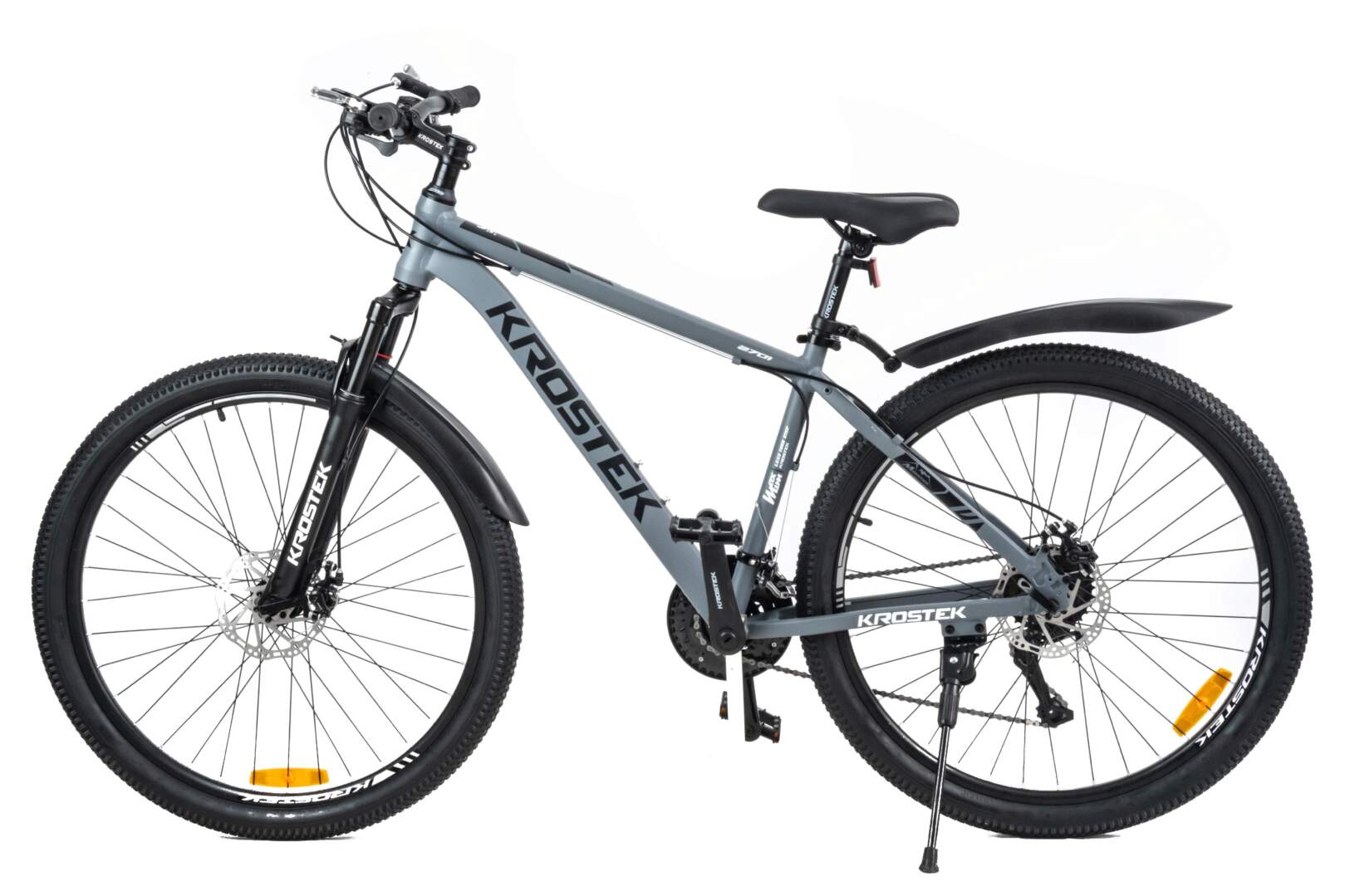 Велосипед 27.5" KROSTEK LEVEL 2701 (рама 17.5'') серебро