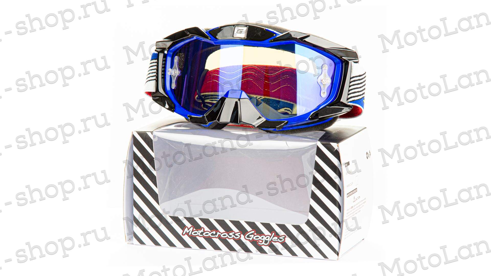 Очки Мотокросс GTX 5015 синие