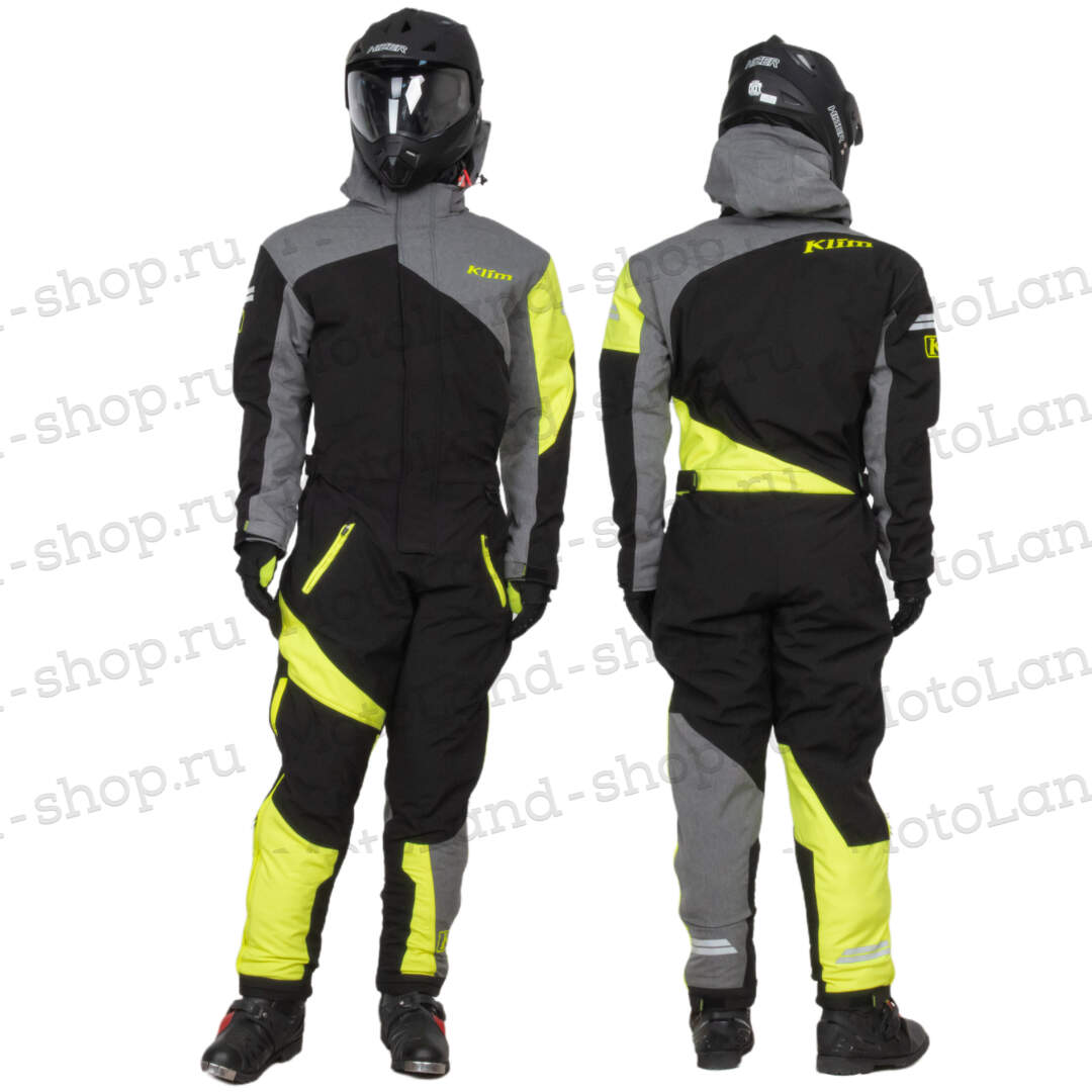Комбинезон для снегохода KLIM RAILSLIDE (-5 С) №9 black-yellow (текстиль) (XL)