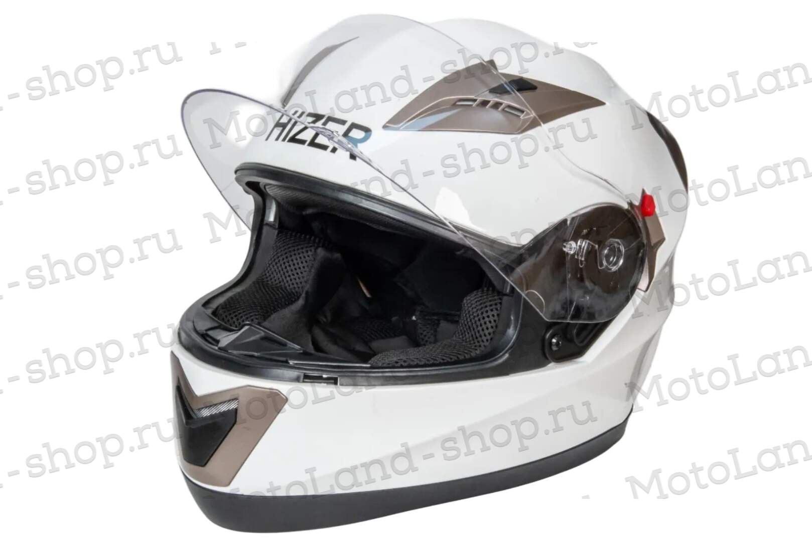 Шлем мото интеграл HIZER 529 №2 (L)  white (2 визора)