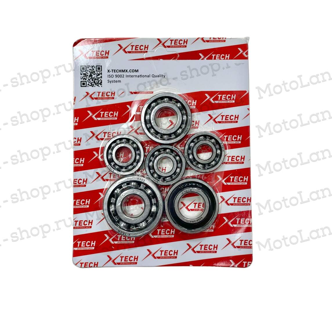 Набор подшипников двигателя 139QMB 80см3 X-tech