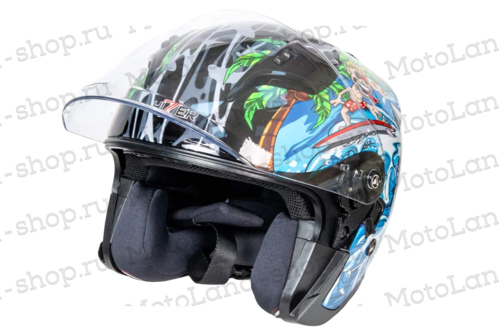 Шлем мото открытый HIZER 237 №1 (M)