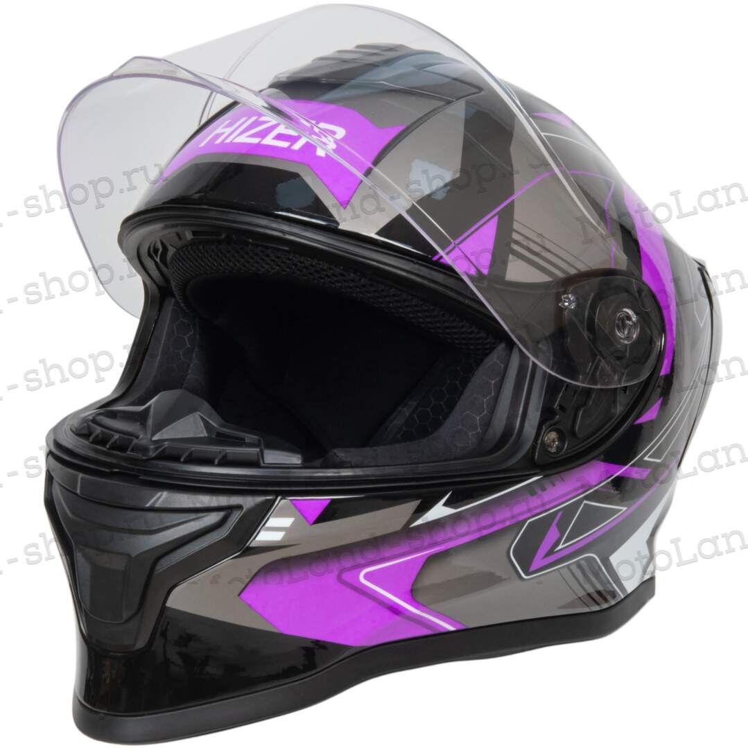 Шлем мото интеграл HIZER J5325 №1 (M) blue