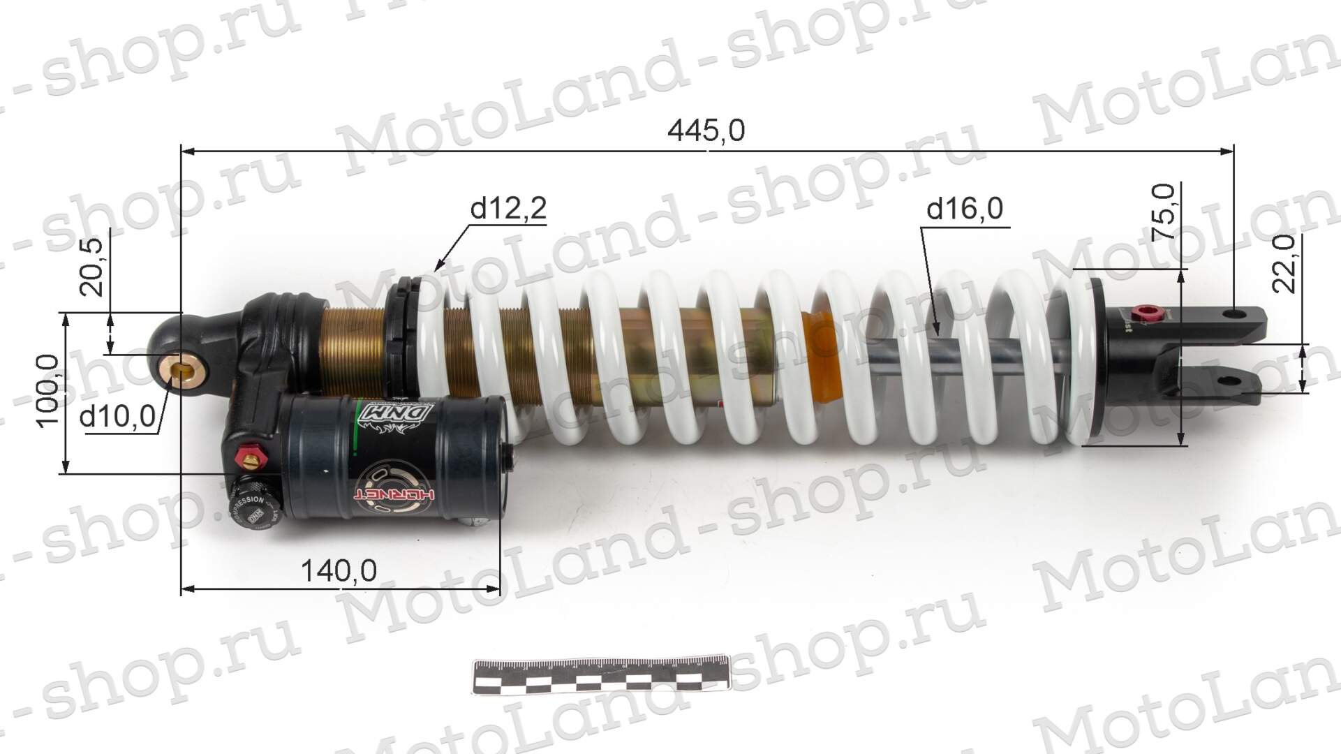 Амортизатор L=440 центральный DNM DHL 