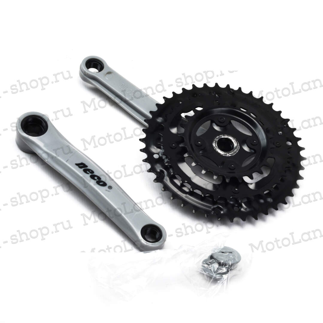 Шатун NECO NSP-3001 звёзды 24/34/42T сталь,170мм
