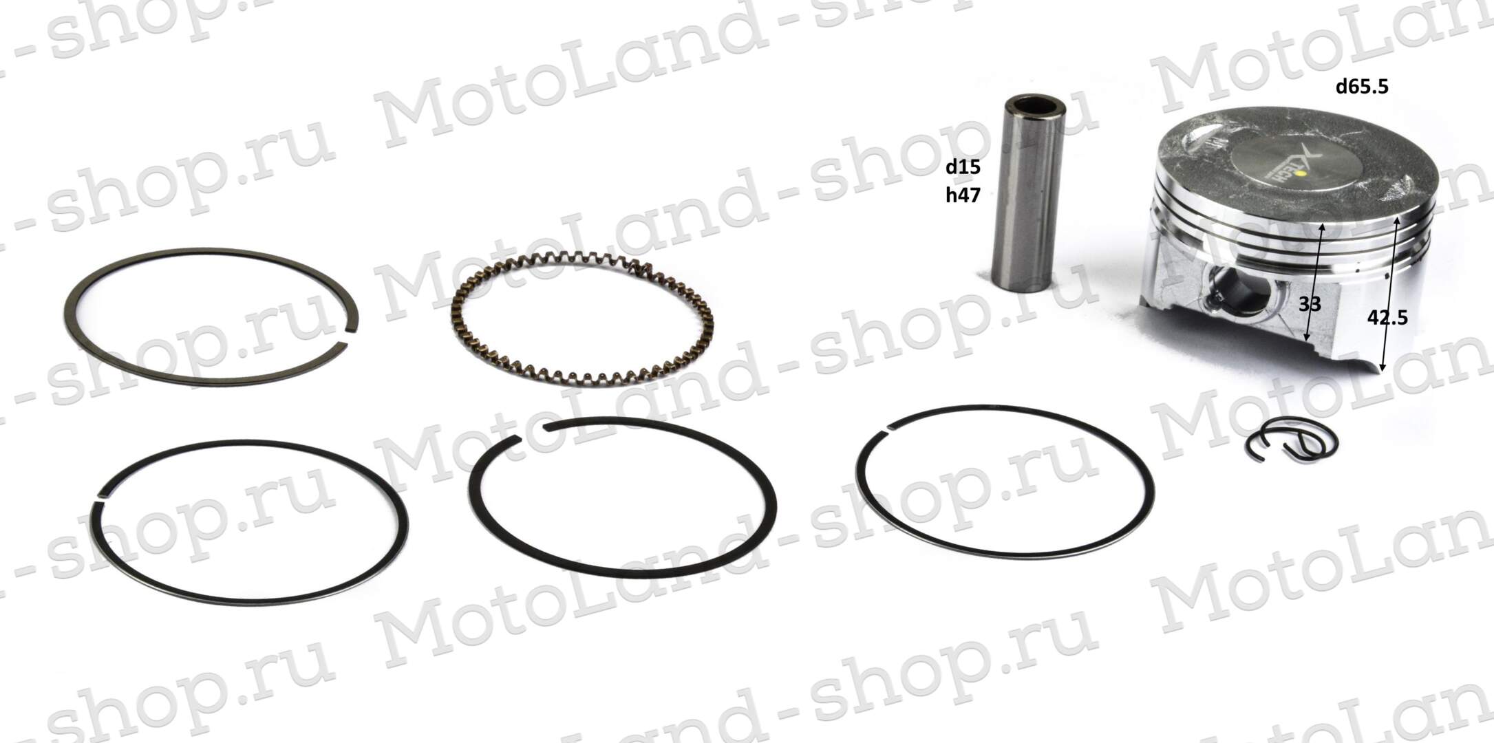 Поршень в сборе 165FMM CBB250 X-TECH 