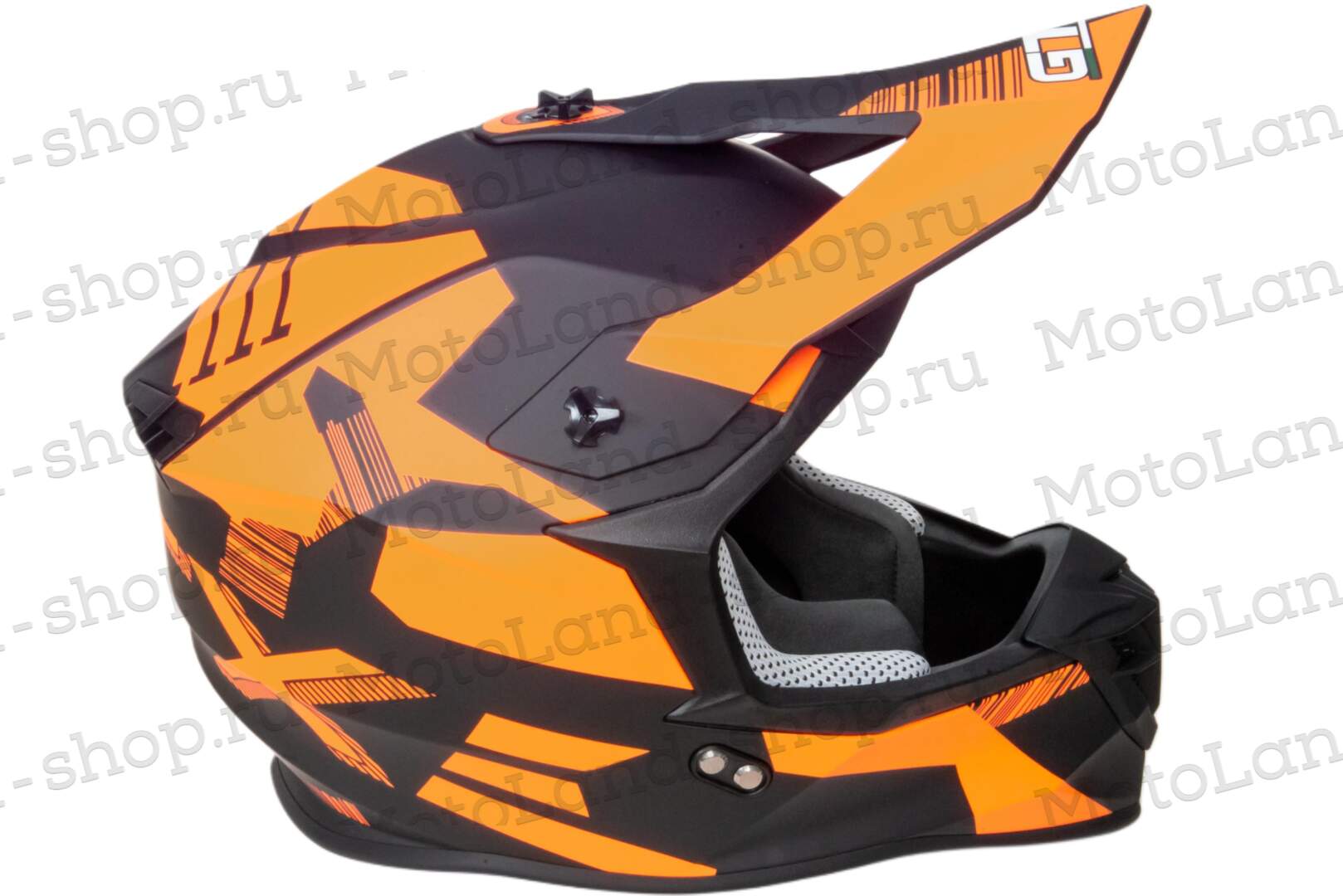 Шлем мото кроссовый GTX 633 №5 (S) BLACK/FLUO ORANGE