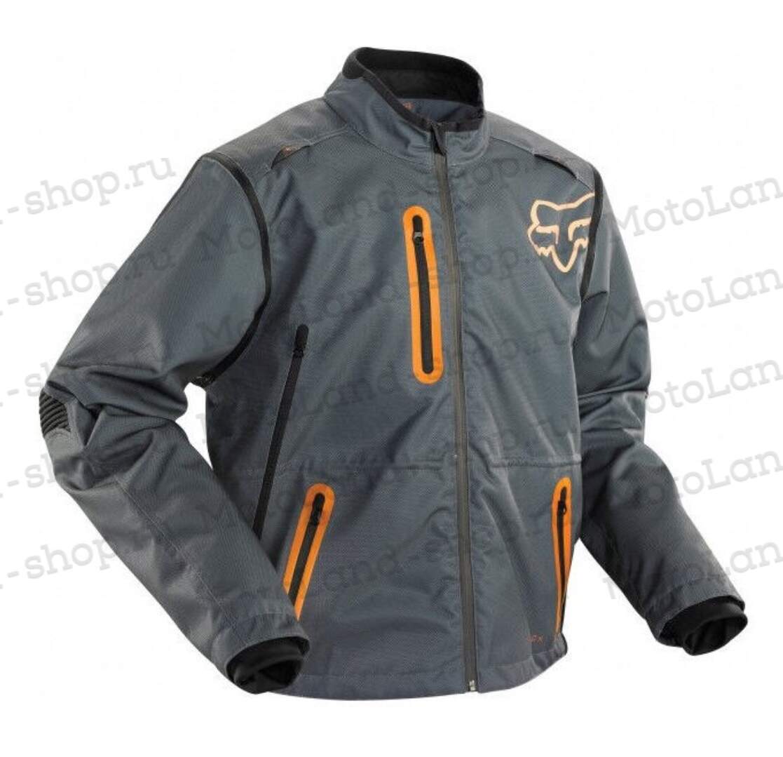 Куртка мото FOX №4 black (текстиль) (XL)