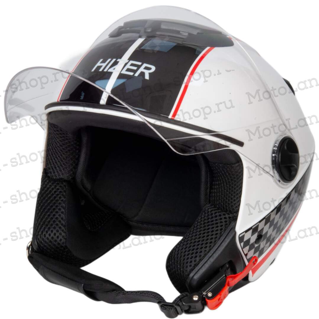 Шлем мото открытый HIZER 217 №1 (S) white