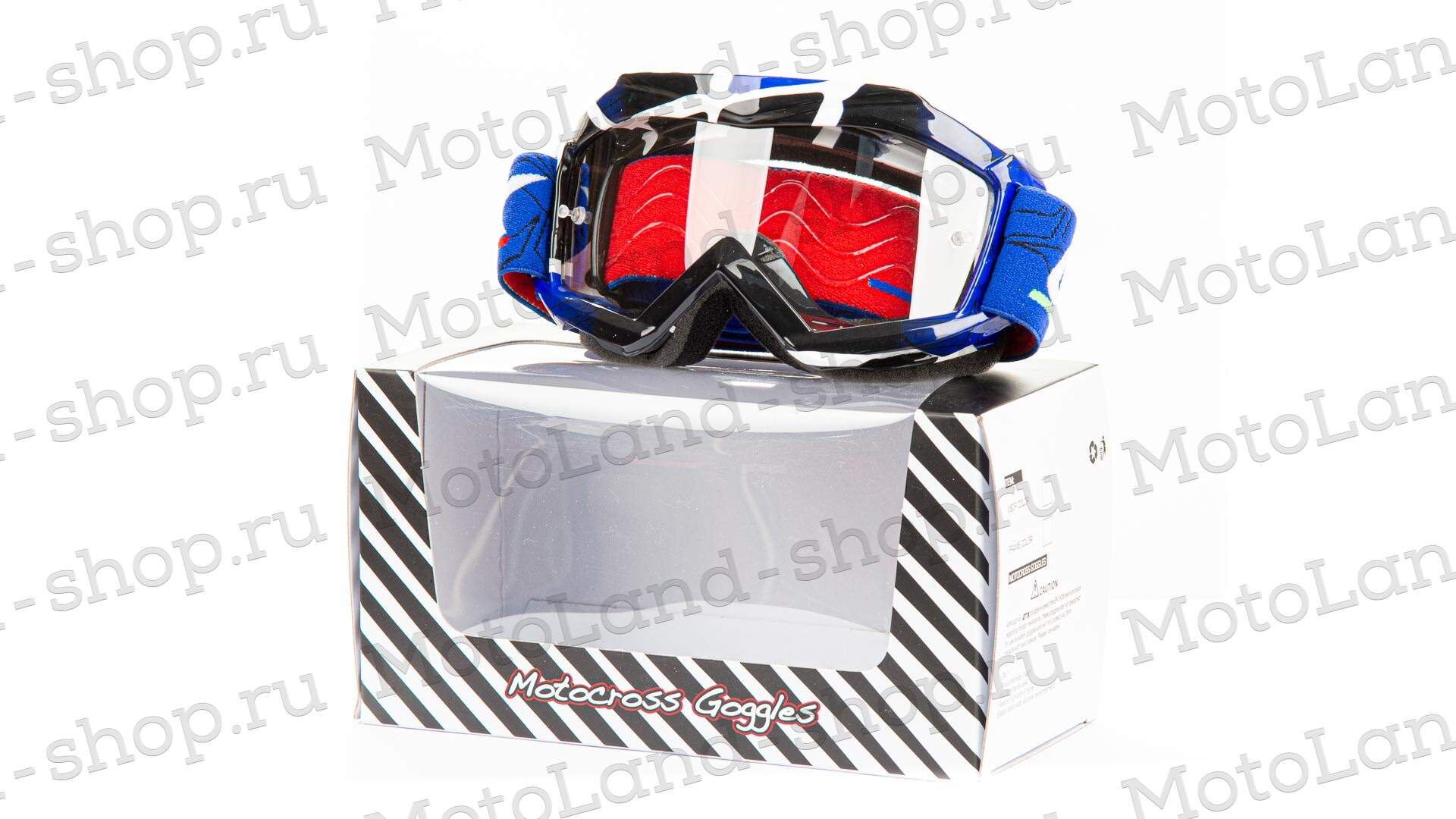 Очки Мотокросс GTX 5018 синие (детские)