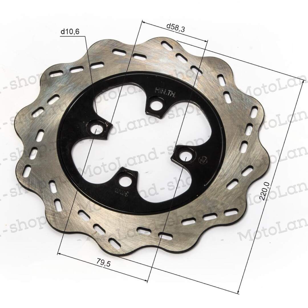 Диск тормозной задний XR250 LITE  220мм