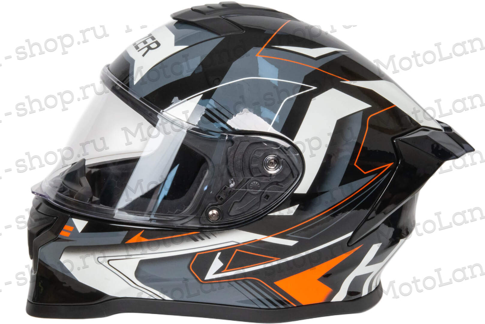 Шлем мото интеграл HIZER J5325 №3 (XL) orange