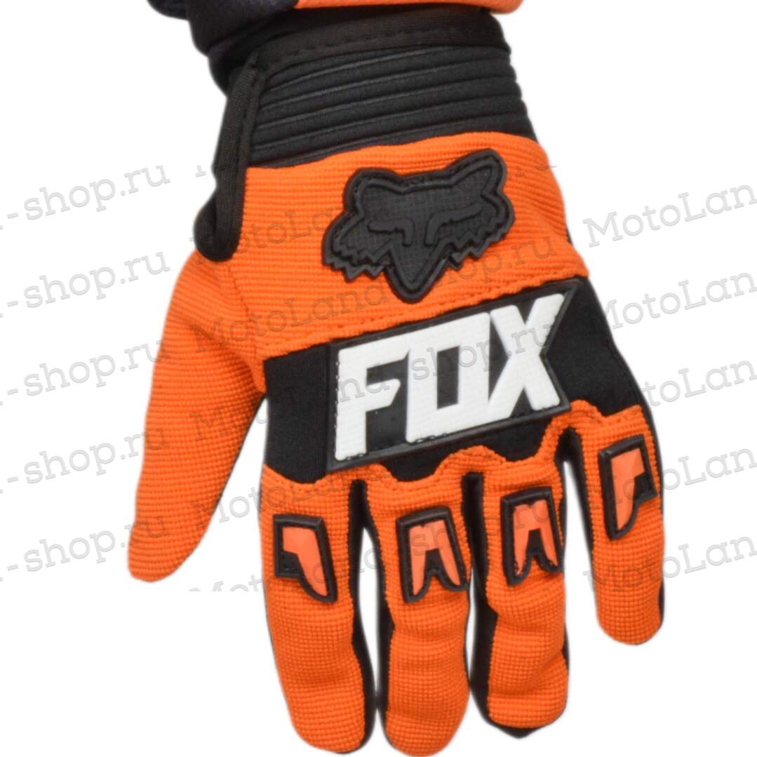 Перчатки мото (детские) FOX №4 Orange/Black (15 см/6-7 лет) мотокросс