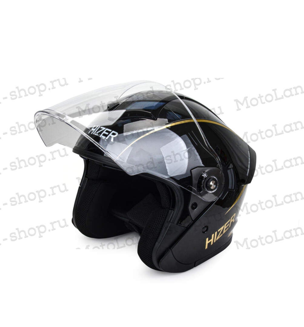 Шлем мото открытый HIZER 250 №1 (XL) black