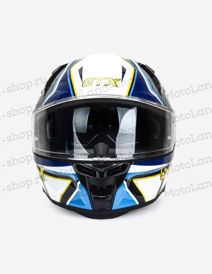 Шлем мото интеграл GTX 910SV №1 (XL) BLUE-WHITE