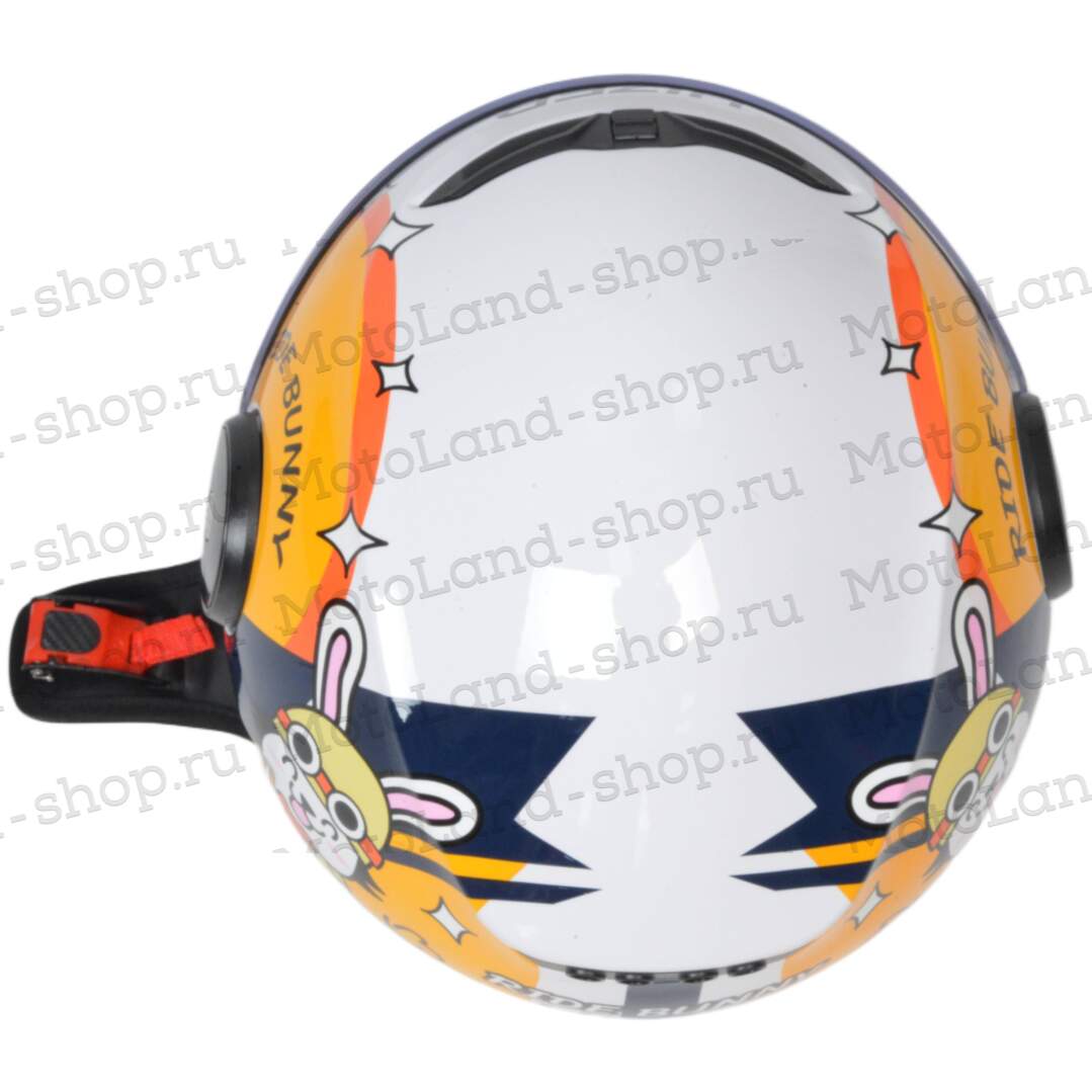 Шлем мото открытый HIZER J511 №1 yellow/black (S) детский