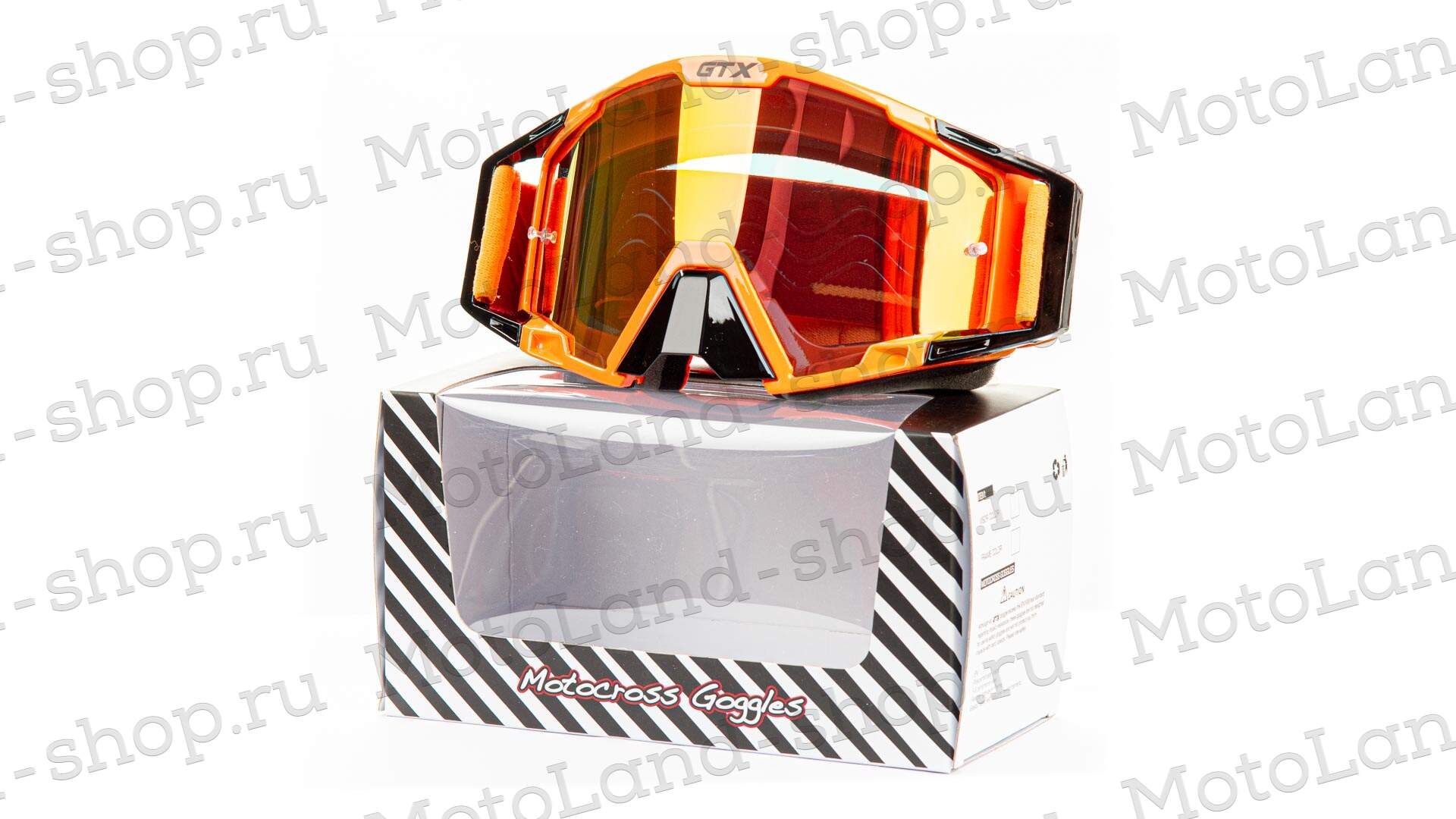 Очки Мотокросс GTX 5025 черно/оранжевые