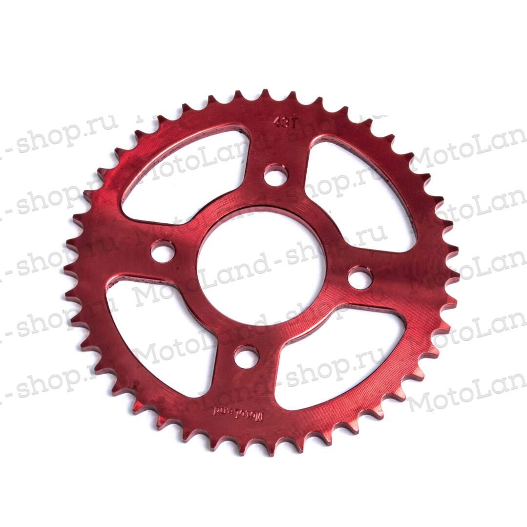 Венец, звезда ведомая (428-43) CG/CB 4х90х58 красная